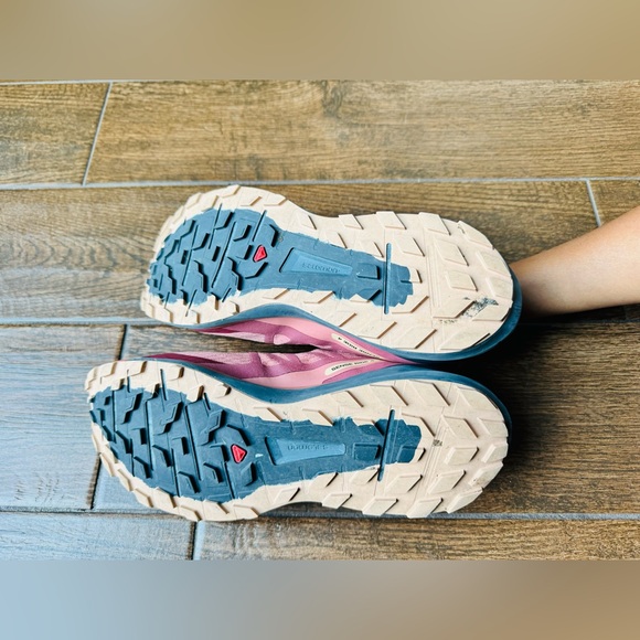 Salomon Sense Ride 4 Womens 11 Men’s 10 Hiking Trail Running Shoe Brick Dust - Picture 6 of 8